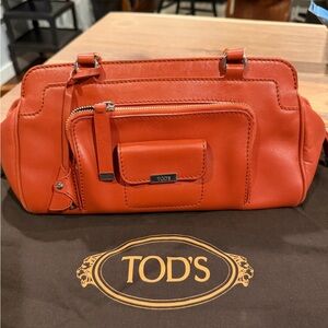 Tod's Leather Handbag in orange